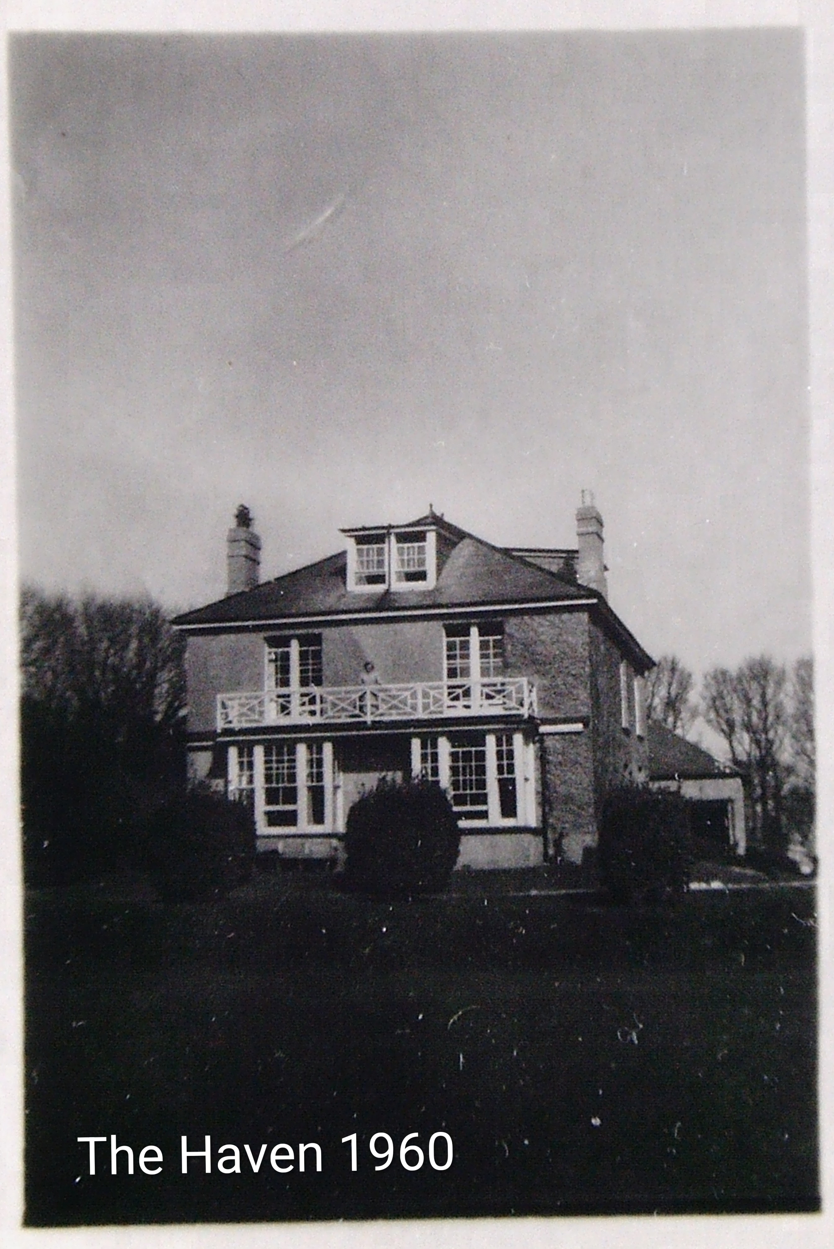 Mabyn Oaten on the balcony of _The Haven_ before it was
removed in the late 1950s~2